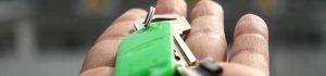 a key on the hand